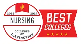 College of Distinction Best Colleges for Nursing badge