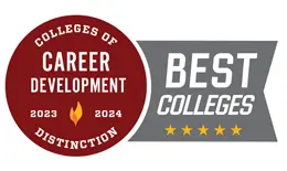 College of Distinction Career Support Badge