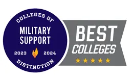 College of Distinction Military Support Badge
