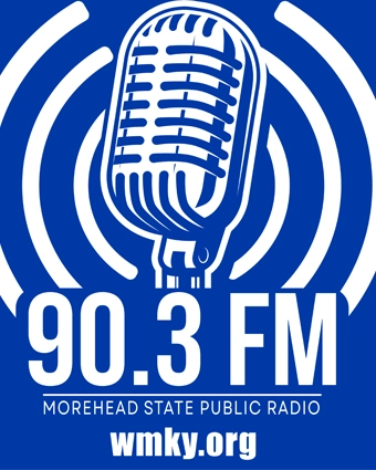 radio station logo with a microphone