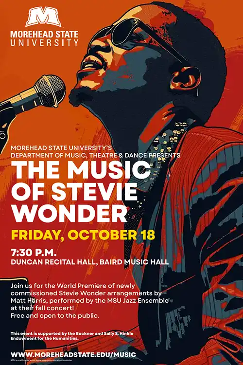 Stevie Wonder Jazz Ensemble Concert Poster