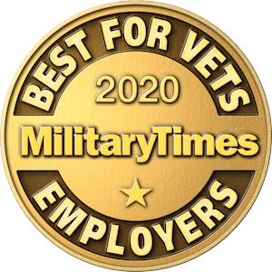 Best For Vets Employer 2020 Military Times Logo