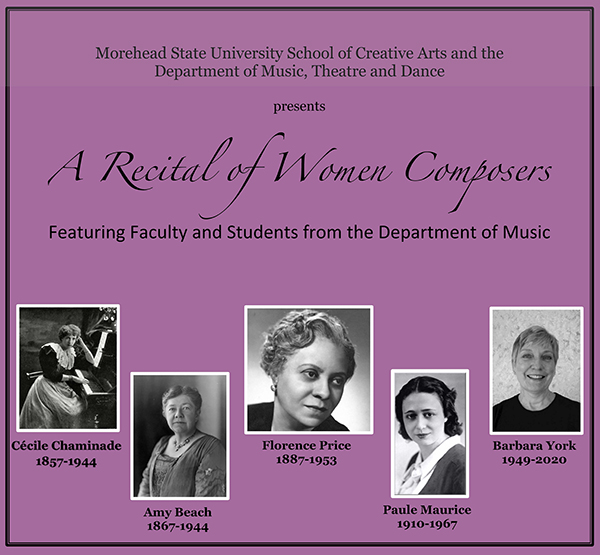 Women Composers Recital Poster